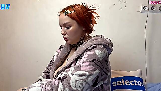 The stepmother PUNISHED her stepson with her twat for truancy