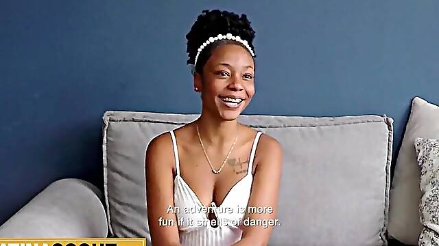 I watched this cute AFRICAN LATIN CHICK student drop her BF in a second when I pulled out my knob