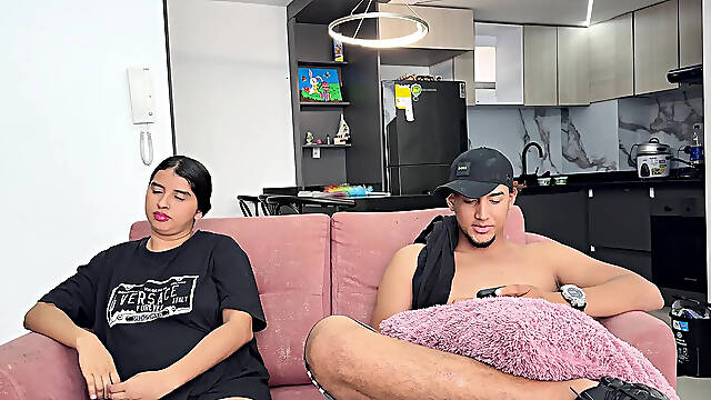 Whilst my spouses cuckold makes lunch Lalin girl whore gets screwed by stranger until this chab cums in her vagina