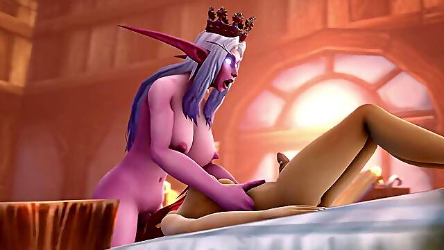 Autumn Evening Craving - World of Warcraft Futanari x futanari