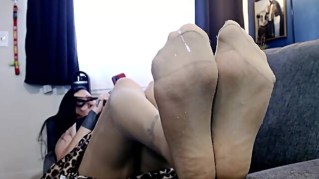 Worn Out Old Nylon Hose Feet Up Natural mother Id like to fuck