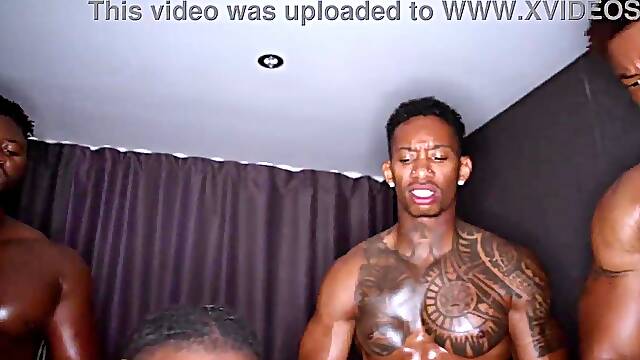 Large-assed Italian angel gets her butt and twat pounded by 5 ebony boyz in a double penetration. Lena Coxx gets a BBC group sex.