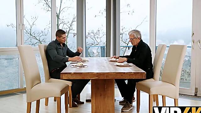 VIP4K. Mature spouse asked his ally to came and bang his sexy breasty wife