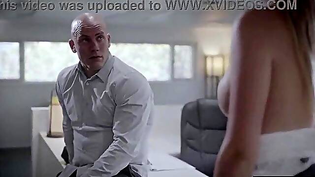 Sleazy older boss manipulates and screws his large breasts luscious mother Id like to fuck secretary