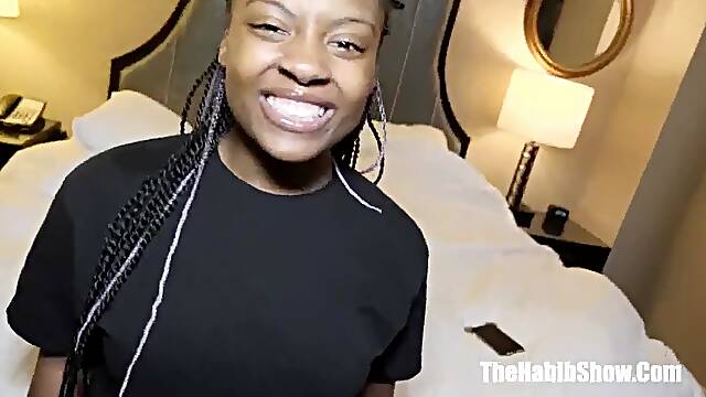 Hawt newbie black lashay drilled by naughty paki