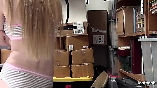 Shoplifter Undresses For The Pat Down Then Takes It Doggy Style