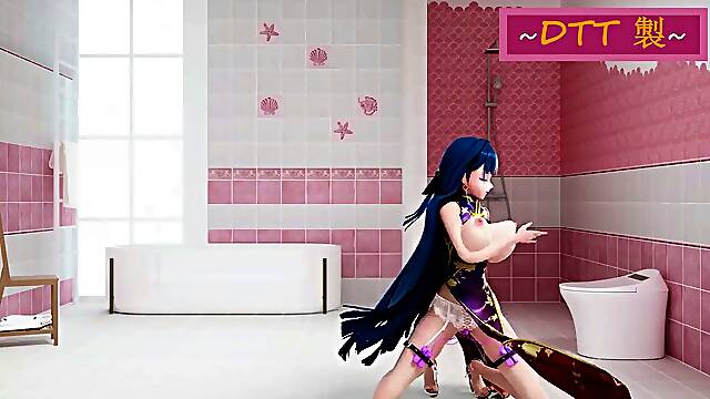 Honkai Mei BGM Coming of Age Ceremony - DTT - Blue Hair Color Edit Smixix