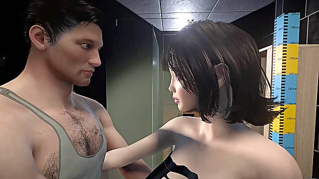 Splendid small japanese Woman Grows into A Towering Busty Babe - Growing Woman