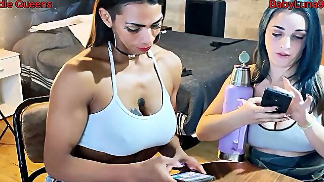 Trio friends dominate & Humiliate Him Together