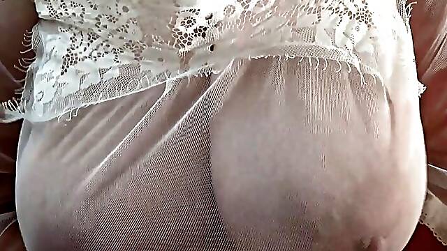 My big natural gorgeous boobs. Saggy tits. BBW milf. Amateur.