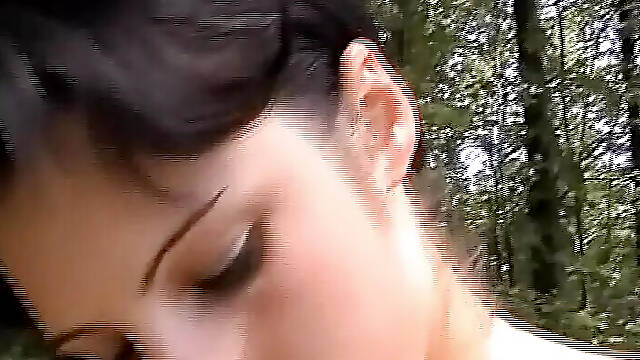 Two amazing German babes licking each other in public