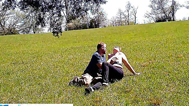 Summer Sex In The Country - Creampied Outdoors In The Open Fields Rolling In The Grass