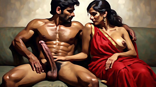 Horny indian couple with neighbour girl shared hot threesome sex hd video