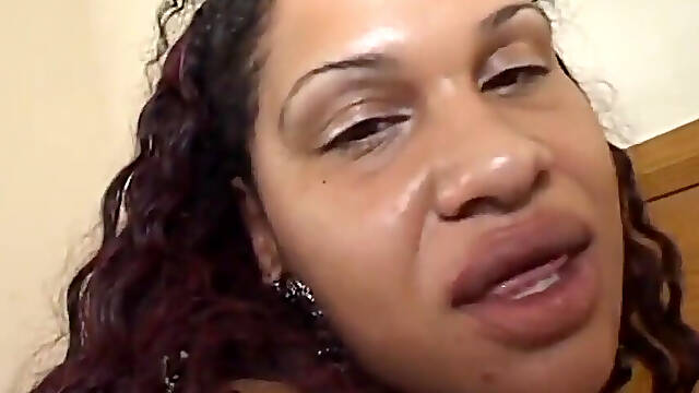 Big ass natural boobs black milf in the bedroom...cum on face