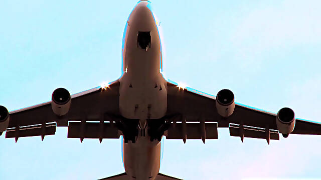 A pilot fucks hot stewardess