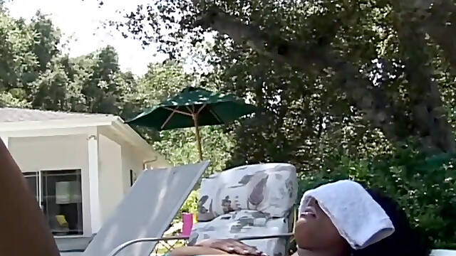 Busty Black Slut Hard Threesome