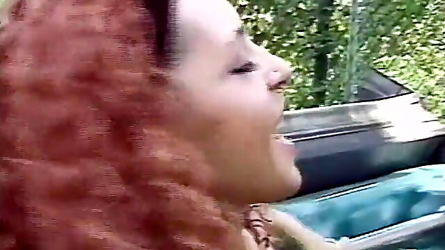 Sexy red hair black and white pussy licking pussy fucking in the jacuzzi