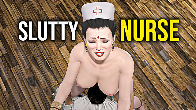 A sexy Indian nurse takes her patients cock deep down her throat, then has him lick her tight, pink pussy until she cums hard.