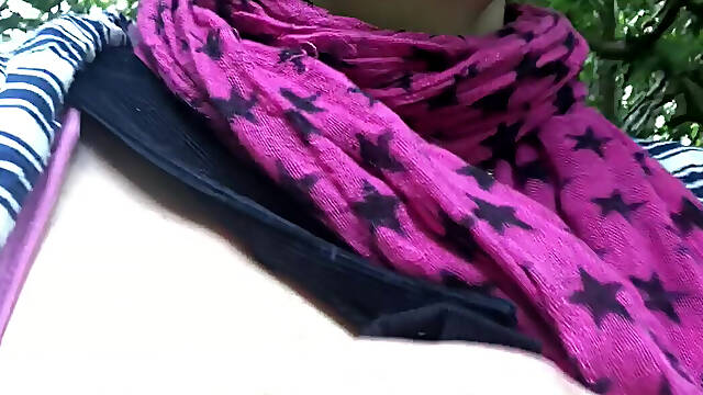 Outdoor Titty Play Whilst Walking in the Great Outdoors