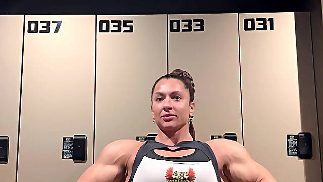Inseparable bond of thick muscles and soft tits
