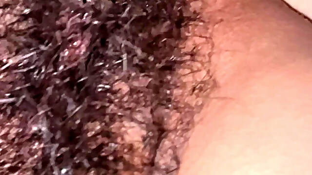 How delicious this hairy vagina eats her dick