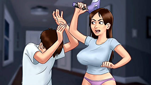 Summertime Saga Gameplay : Intense Massage Scene with the Receptionist.
