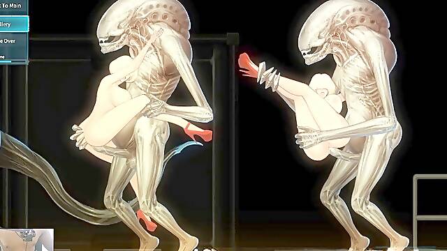 ALL massive ALIEN romp ANIMATIONS - ALIEN QUEST EVE