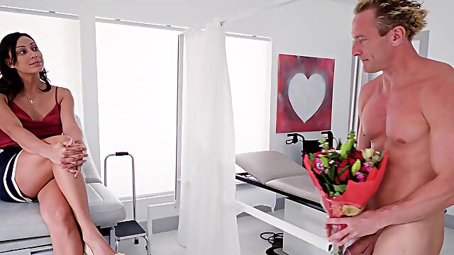 Latino Milf Cassie goes wild with Clarke in the hospital