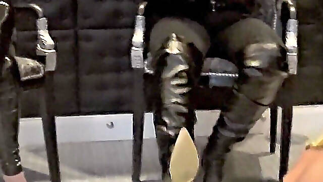 Sheela Sinner & Monika Schmidt Sph Blowjob Instruction Spitting Food Crushing Bootworship Verbal Humiliation Part 2