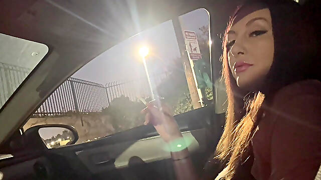 Italian Long Hair Big Tits MILF Artemisia Love Solo Cigarette Smoking and Boob Flashing Night Sesh