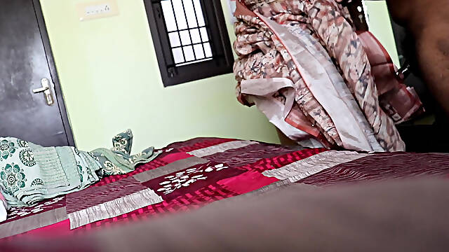 My Hot Neighbour Aunty in Saree Blouse Wearing Mask I Sucked Her Big Tits Fucked Her Hard and Cum Inside Her Pussy