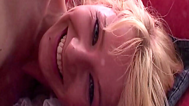 Blonde Fucks Herself with Pink and Purple Dildos