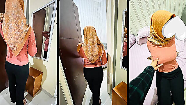 Booking a Busty Hijab Student at a Villa to Pay for College