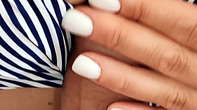 My Busty Wife in New Sexy Swimsuit - Passionate Titjob & Massive Cum Between Her Tits