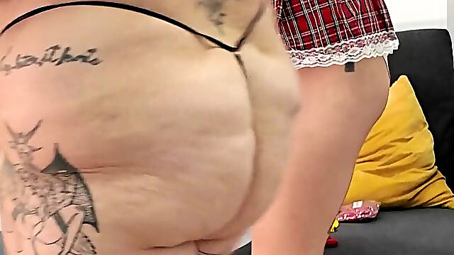BBW Pink-haired Girls Inflating Playing Humping Balloons.